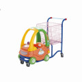 New Style Supermarket Shopping Trolley Cart with Children Toy Car